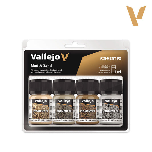 Vallejo Pigment FX Mud & Sand Set 4 x 35ml 73.191